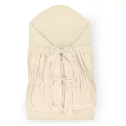   Petite&Mars Megkötős pólya, Nurse tömör kókusz betéttel, Light Beige, 75x75 cm
