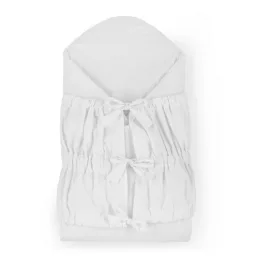   Petite&Mars Megkötős pólya, Nurse tömör kókusz betéttel, White, 75x75 cm