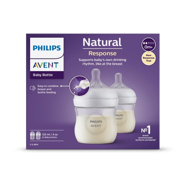 Avent SCY900/02 Natural Response cumisüveg, 125 ml, 0hó+, 2 db