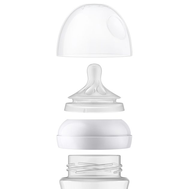 Avent SCY933/02 Natural Response üvegből készült cumisüveg 240 ml, 1hó+ 2 db