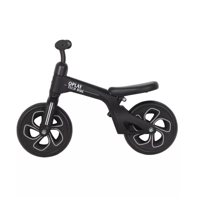 QPLAY futóbicikli Tech Black, kor 2 - 4 év, 30 kg-ig
