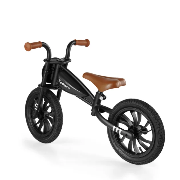 QPLAY Feduro futóbicikli 3-6 éves korig, 30 kg-ig - Black