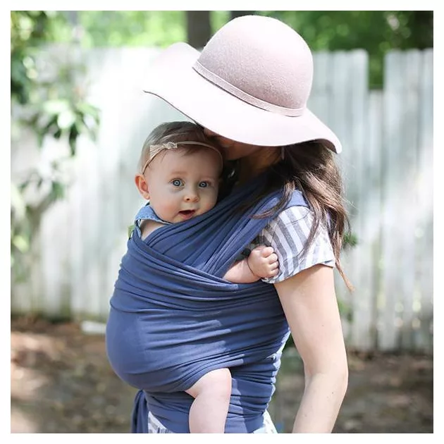 Boba Babahordozó/kendő, Wrap, Vintage Blue