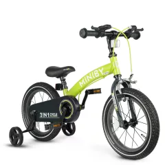 QPLAY Miniby 3in1 kerékpár Green, 2 - 8 év