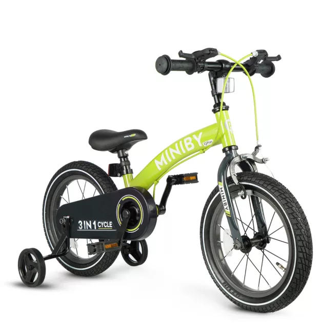 QPLAY Miniby 3in1 kerékpár Green, 2 - 8 év