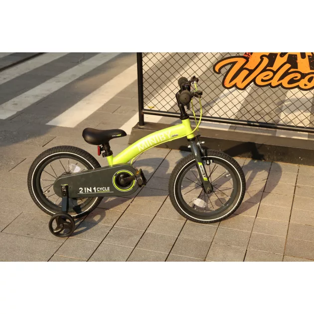 QPLAY Miniby 3in1 kerékpár Green, 2 - 8 év