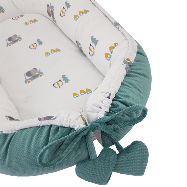 EKO Babafészek pamut velvet 90x60cm - Cars