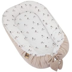 EKO Babafészek pamut velvet 90x60cm - Cherry