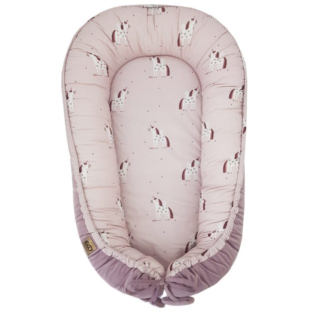 EKO Babafészek pamut Velvet 90x60cm - Unicorn 