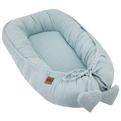 EKO Babafészek muszlinból 90x60 cm - Blue 