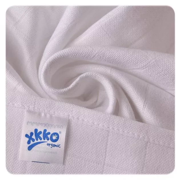 KIKKO Pelenkák gyermek BIOpamutból Régi idők 70x70 cm 5 db - fehér