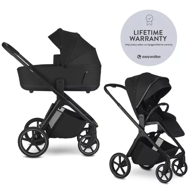 EASYWALKER Kombinált babakocsi Zoey - Pure Black