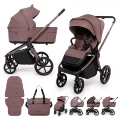 MUUVO Kombinált babakocsi 2in1 Fold - Cocoa