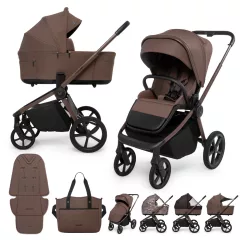 MUUVO Kombinált babakocsi 2in1 Fold - Dark Chocolate