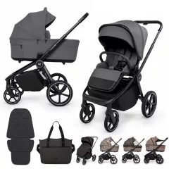 MUUVO Kombinált babakocsi 2in1 Fold - Iron Graphite