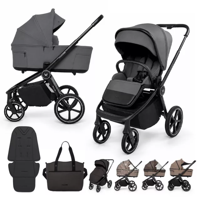 MUUVO Kombinált babakocsi 2in1 Fold - Iron Graphite