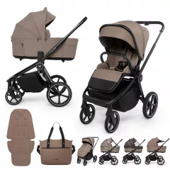 MUUVO Kombinált babakocsi 2in1 Fold Mokka