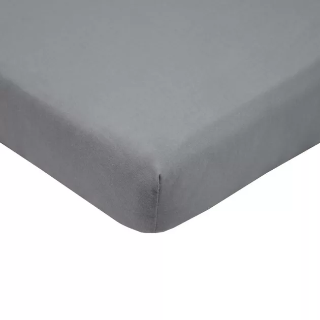 EKO Gumis lepedő, Jersey, szürke, 120x60 cm