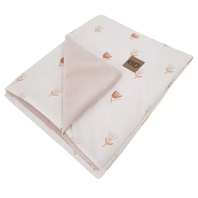 EKO takaró pamut kétoldalas bársonyos alátéttel Meadow 100x80cm - Beige 