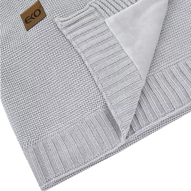 EKO Bambusz takaró szőrme béléssel 100x80 cm - Grey