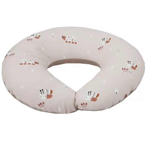 EKO Szoptatós párna kicsi Velvet Bees 60x60 cm - Beige