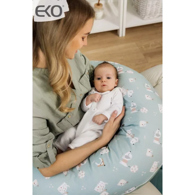 EKO Szoptatós párna kicsi Velvet Dogs 60x60 cm - Mint