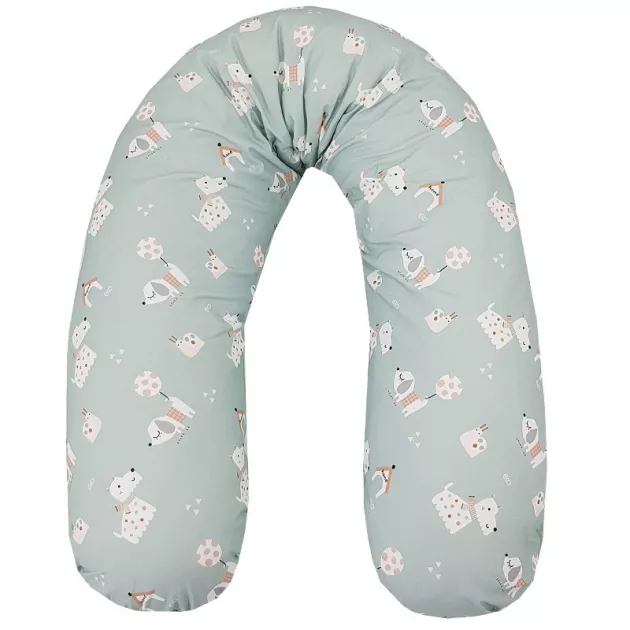 EKO Szoptatós párna Dogs 180 cm - Mint