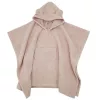 EKO Poncso pamutból kapucnival és fülekkel 75x120 cm - Powder pink