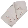 EKO Csecsemőkendő pamut kétoldalas 75x75 cm - Bees Stars Beige