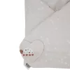 EKO Csecsemőkendő pamut kétoldalas 75x75 cm - Bees Stars Beige