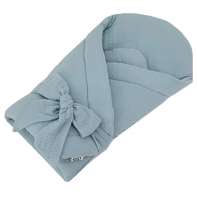 EKO Muszlin pólya merevítés nélkül 75x75 cm - Kék