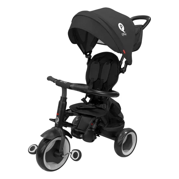 QPLAY Tricikli Rito eva plus Black, életkor 10-72 hónap