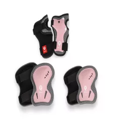   QPLAY Gyermek védőfelszerelés Coral Pink, méret S, kor 3-5 év
