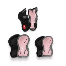   QPLAY Gyermek védőfelszerelés Coral Pink, méret S, kor 3-5 év