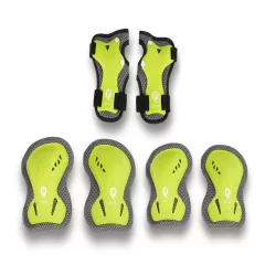   QPLAY Gyermek védőfelszerelés Green, méret S, kor 3-5 év