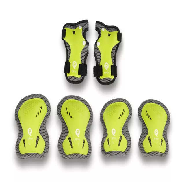 QPLAY Gyermek védőfelszerelés Green, méret S, kor 3-5 év