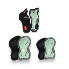   QPLAY Gyermek védőfelszerelés Jade Green, méret S, kor 3-5 év