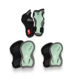   QPLAY Gyermek védőfelszerelés Jade Green, méret S, kor 3-5 év