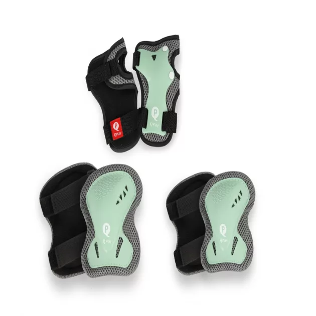 QPLAY Gyermek védőfelszerelés Jade Green, méret S, kor 3-5 év