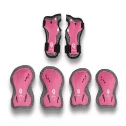 QPLAY Gyermek védőfelszerelés Pink, méret S, kor 3-5 év