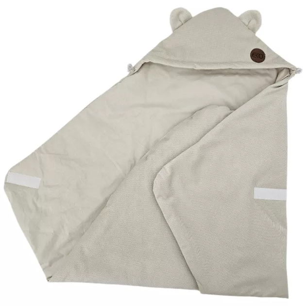 EKO Pamut autósülés lábzsák bársony Light Beige 110x100cm