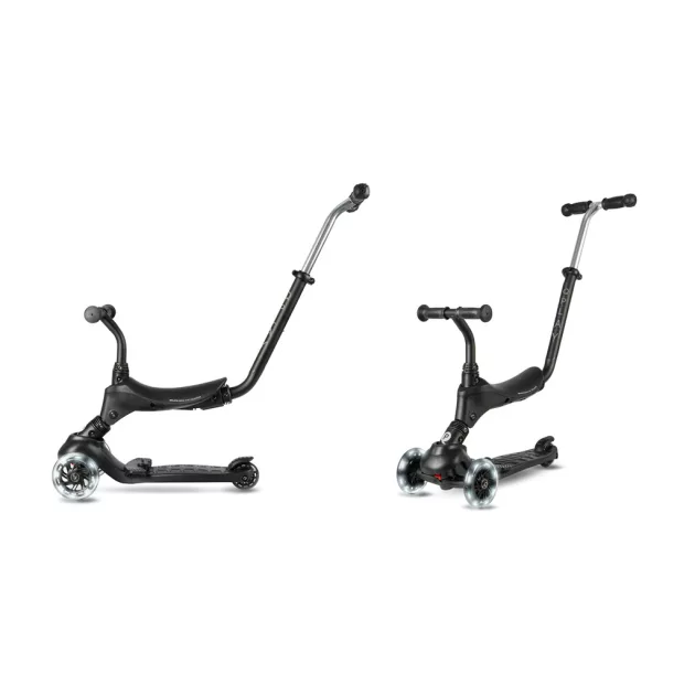 QPLAY Sema Pro 5in1 Roller / Futóbicikli 1-6 éves korig, 50 kg-ig - Black