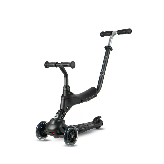 QPLAY Sema Pro 5in1 Roller / Futóbicikli 1-6 éves korig, 50 kg-ig - Black