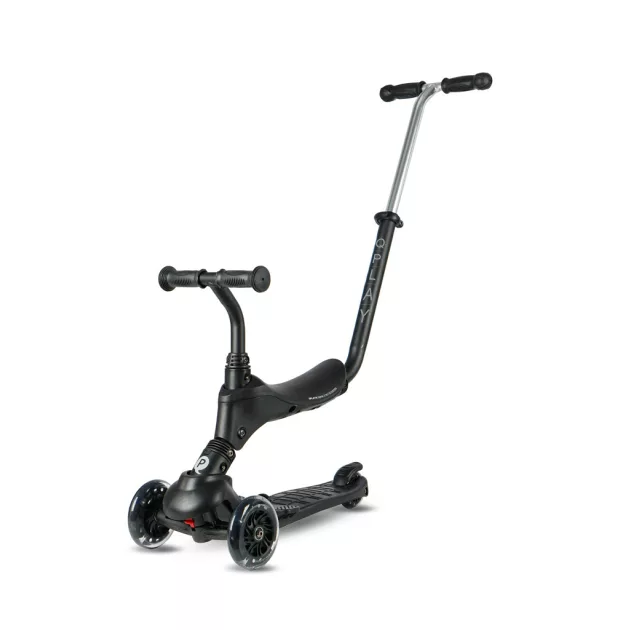 QPLAY Sema Pro 5in1 Roller / Futóbicikli 1-6 éves korig, 50 kg-ig - Black