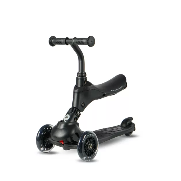 QPLAY Sema Pro 5in1 Roller / Futóbicikli 1-6 éves korig, 50 kg-ig - Black
