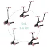 Qplay Sema Evo roller 3az1ben 1-6 éves kor, 50 kg-ig - Coral Pink