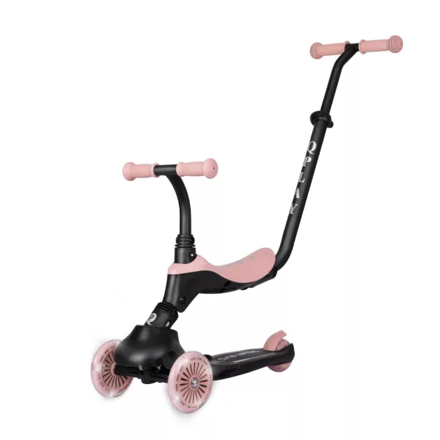 Qplay Sema Evo roller 3az1ben 1-6 éves kor, 50 kg-ig - Coral Pink