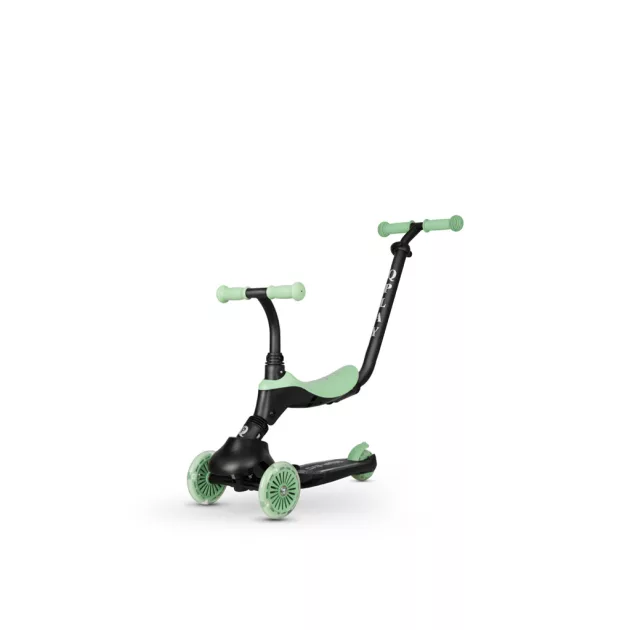 QPLAY futóbicikli / roller Sema Evo LED fényekkel Jade Green, kor 1 - 6 év, 50 kg-ig