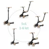 QPLAY futóbicikli / roller Sema Evo LED fényekkel Khaki, 1 - 6 éves korig, 50 kg-ig
