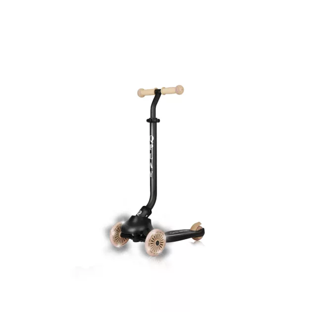 QPLAY futóbicikli / roller Sema Evo LED fényekkel Khaki, 1 - 6 éves korig, 50 kg-ig